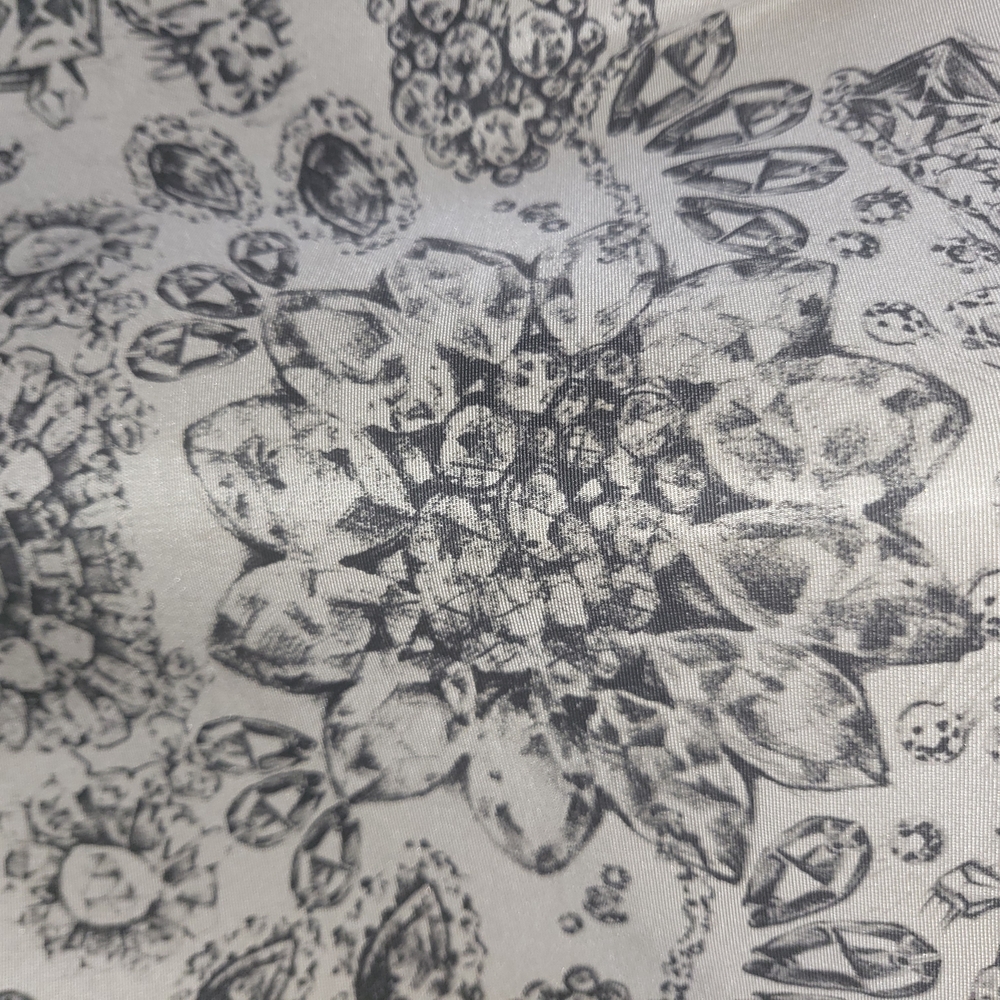 Beige Dress with Black Floral Design - Picture 4 of 7